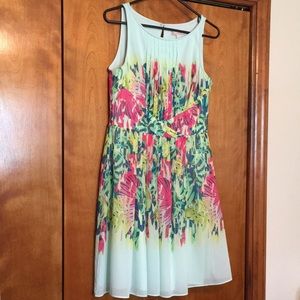 Dressbarn tropical print dress